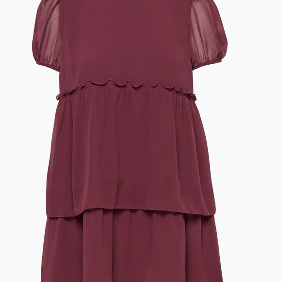 Sunday Best Red Tiered Babydoll Dress - Picture 3 of 7